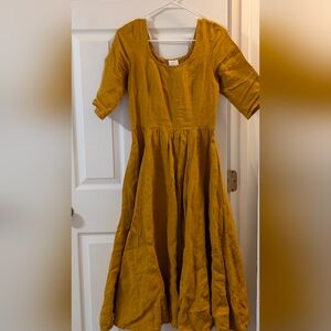 Mustard Son de flor dress